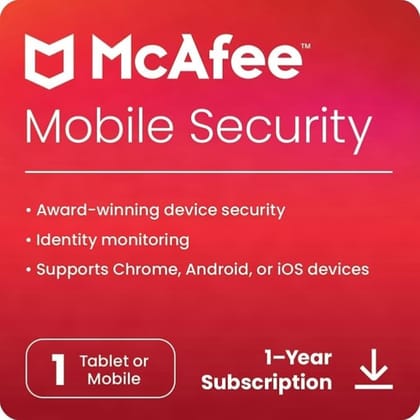 McAfee Mobile Security 1 Device 1 Year (Android & iOS)